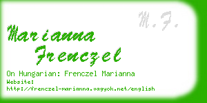 marianna frenczel business card